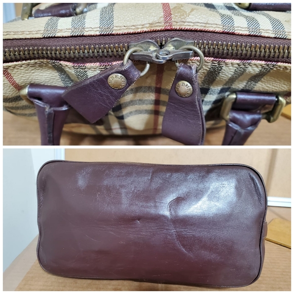  BURBERRY Nova Check Alma Top Handle Bag - Picture 9 of 11